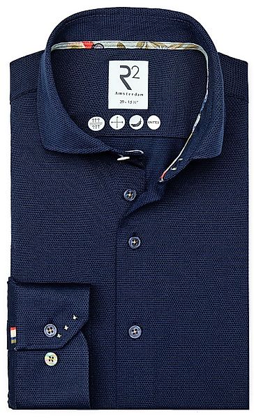 R2 Japanese Knitted Hemd Shortsleeve Navy - Größe L günstig online kaufen