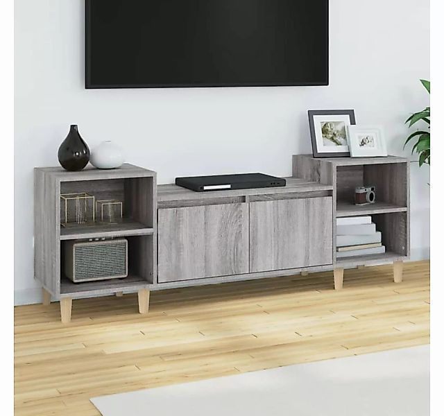 furnicato TV-Schrank Grau Sonoma 160x35x55 cm Holzwerkstoff günstig online kaufen
