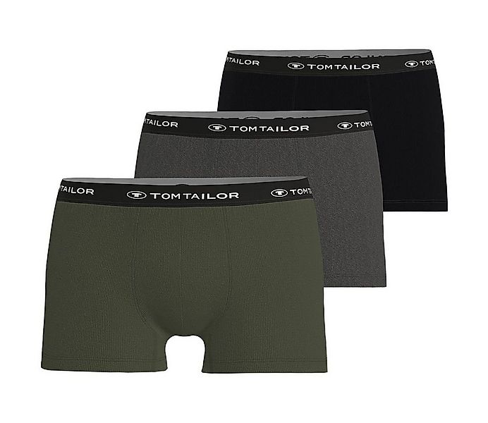 TOM TAILOR Boxershorts BUFFER (3-St) mit kürzerem Bein im 3er Pack günstig online kaufen