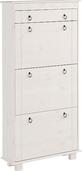 Home affaire Schuhschrank "Indra", aus massiver Kiefer, FSC, Breite 70 cm, günstig online kaufen