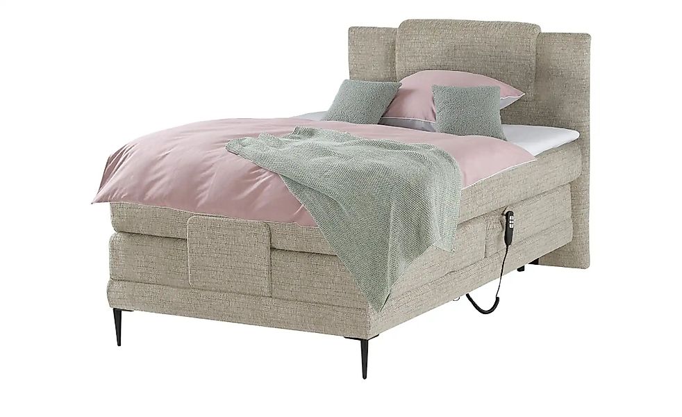 switch Motor-Boxspringbett  Wave ¦ beige ¦ Maße (cm): B: 130 H: 111 Betten günstig online kaufen
