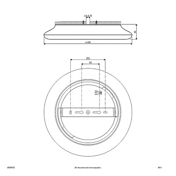 EVN Lichttechnik LED-Anbauleuchte IP54 3000K, 4000K, 5700K L40300125 günstig online kaufen