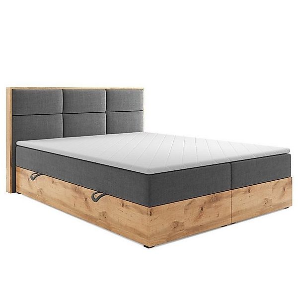 inter Boxspringbett Boxspringbett KOPENHAGEN 180x200cm Anthrazit Bettkasten günstig online kaufen