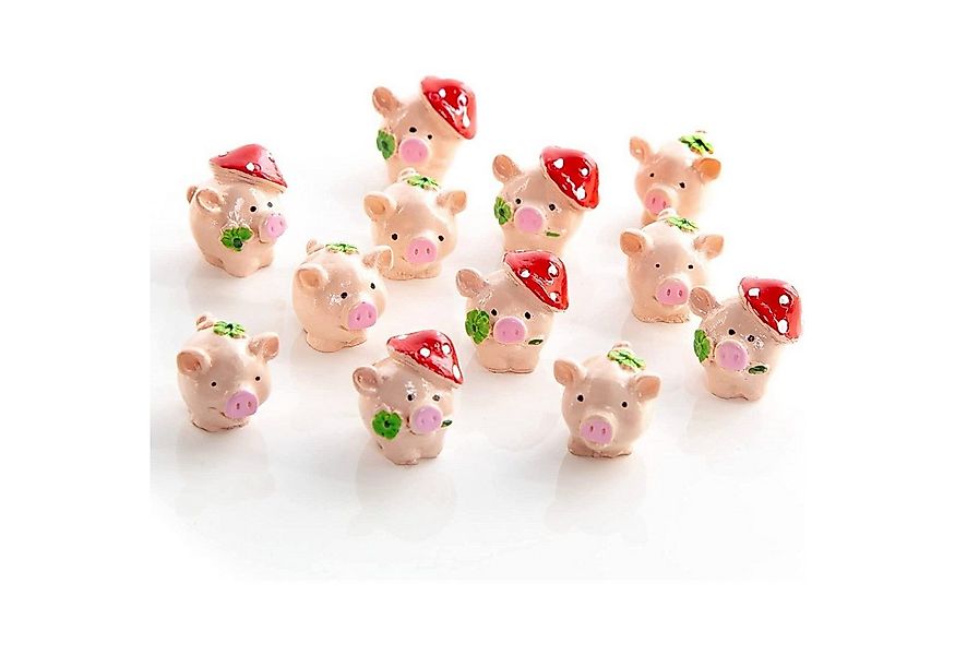 Logbuch-Verlag Dekofigur 12 Mini Glücksschweinchen - kleine Glücksbringer 2 günstig online kaufen