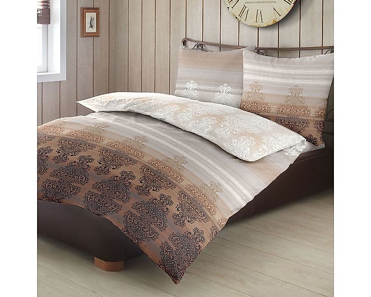 TRAUMSCHLAF Bettwäsche Aura, Biber, 2 teilig, Biberbettwäsche weich und kus günstig online kaufen