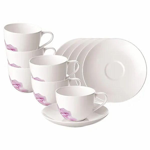 Villeroy & Boch Tasse »Kaffeetassen mit Untertassen Rose Garden 160 ml 6er günstig online kaufen
