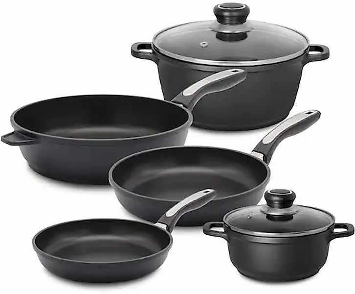 Krüger Topf-Set »Delta« Aluminiumguss Set, 7 Stk. tlg. für Induktions-Kochf günstig online kaufen