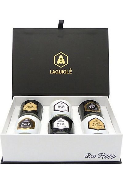 Brise Home Duftkerze Laguiole Duftkerze Set Honig Amber mit Feuerzeug Coffr günstig online kaufen