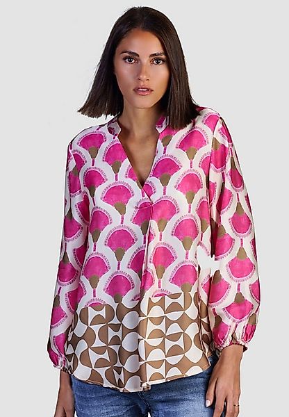 Andijamo-Fashion Schlupfbluse GINGKO VIBES Bordüre günstig online kaufen