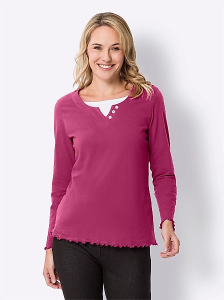 Sieh an! T-Shirt 2-in-1-Langarmshirt günstig online kaufen
