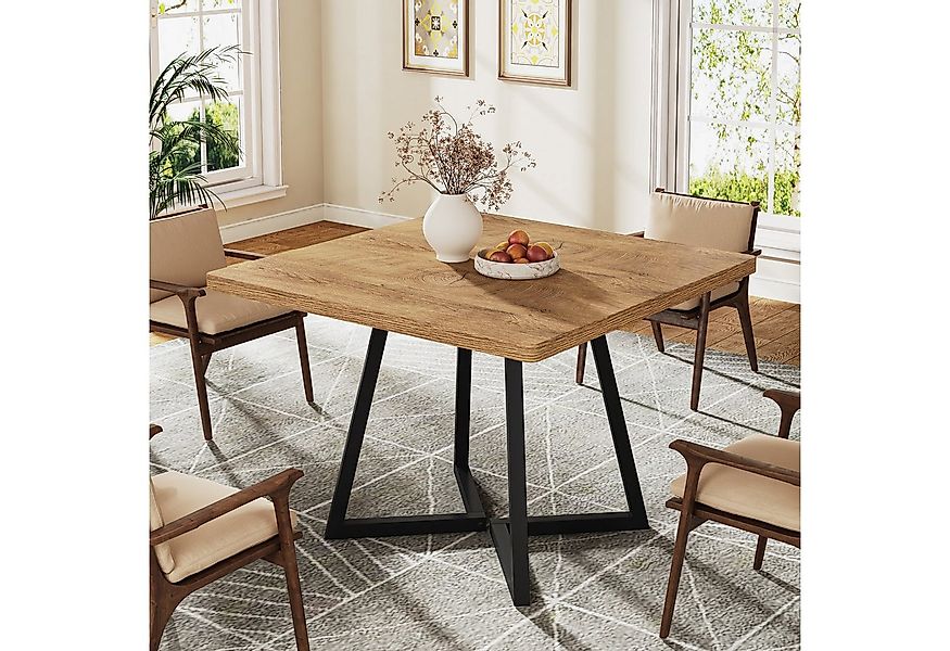 Tribesigns Esstisch 80 cm Quadratischer Küchentisch für 2, mit Metallfuß, f günstig online kaufen