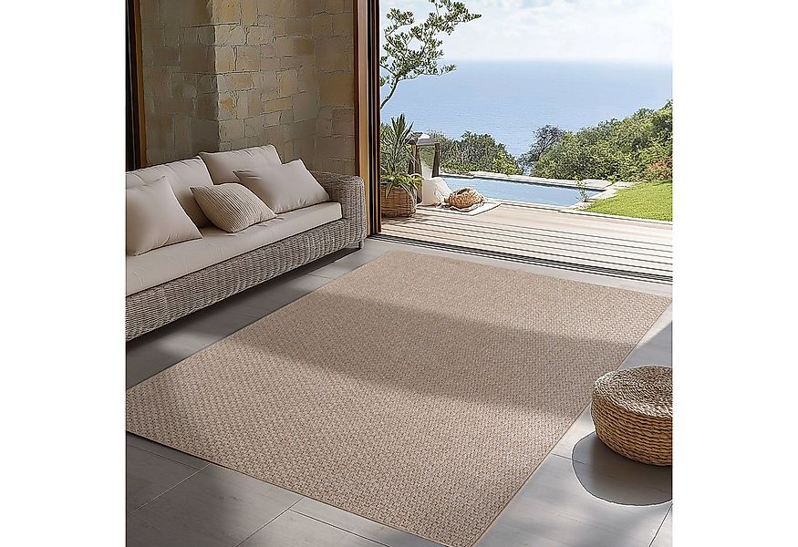 Carpettex Outdoorteppich Boho Design, Läufer, Höhe: 5 mm, Outdoor Teppich W günstig online kaufen