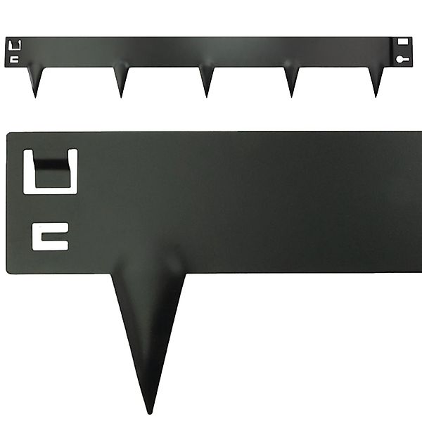Intergarden Metall Anthrazit Rasenkante 6m Beeteinfassung 16cm Lackiert günstig online kaufen