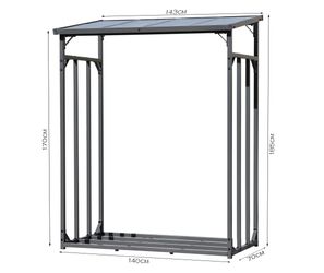Quick Star Kaminholzregal Kaminholzregal 143x70x185 cm günstig online kaufen