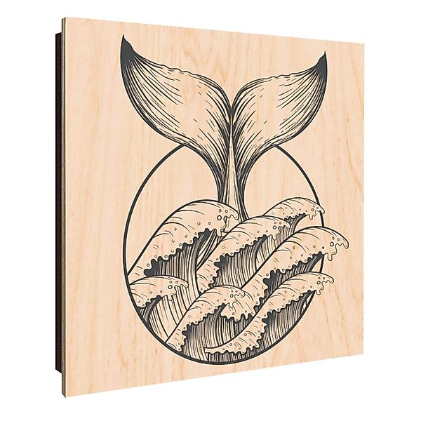Banjado Großer Schlüsselkasten Holz 30x30cm Schwarz Scharnier Links 50 Hake günstig online kaufen
