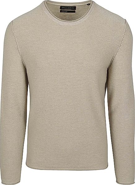 Marc O'Polo Pullover Crewneck Cotton/Linen Gray Silk - Größe XL günstig online kaufen