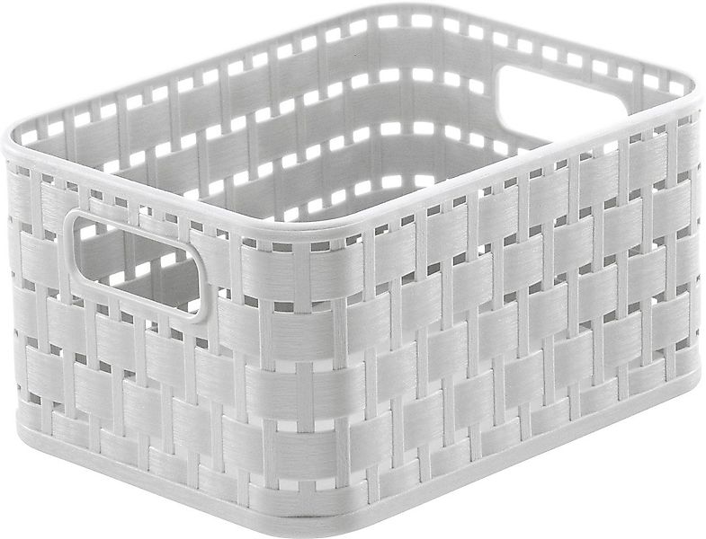 ROTHO Aufbewahrungskorb Rotho Korb Country A6, 2 L mistletoe weiß günstig online kaufen