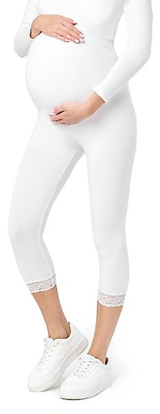 Be Mammy Umstandsleggings 3/4 Capri Umstandhose BE20-161 (1-tlg) aus Viskos günstig online kaufen