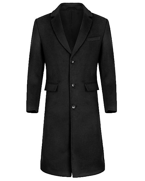 Allthemen Wollmantel Herren knielanger Mantel in günstig online kaufen