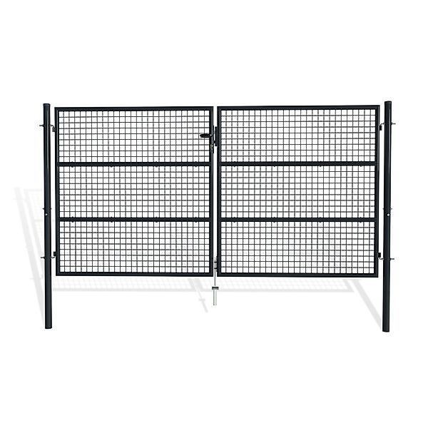 Casanoov Zauntor 2 Flügelig 3M Olga H 150Cm & Zauntür 1M Olga H 150Cm Grau günstig online kaufen