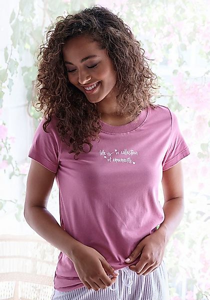 s.Oliver Pyjamaoberteil (1-tlg., 1-teilig) mit Front Print günstig online kaufen