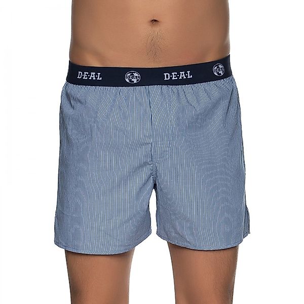 D.E.A.L International Boxershorts Blau gestreift mit Logobund günstig online kaufen
