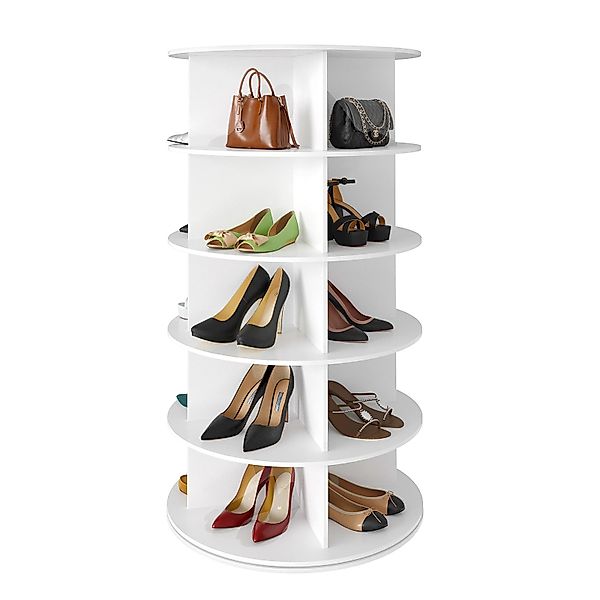 SpaceAid Bücherregal Drehbares Schuhregal, mit 5 günstig online kaufen