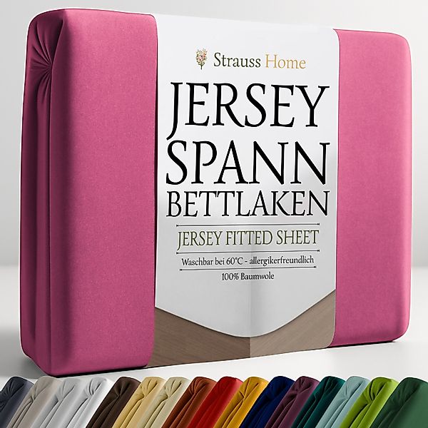 Strauss Home Spannbettlaken Premium, Gummizug: Rundumgummi, günstig online kaufen