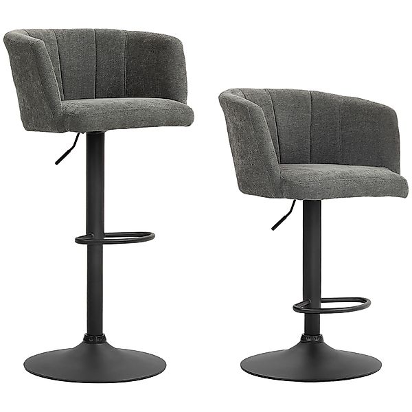 HOMCOM 2er-Set Barhocker, Bistrohocker mit Fußstütze, Drehbar Barstuhl, Höh günstig online kaufen