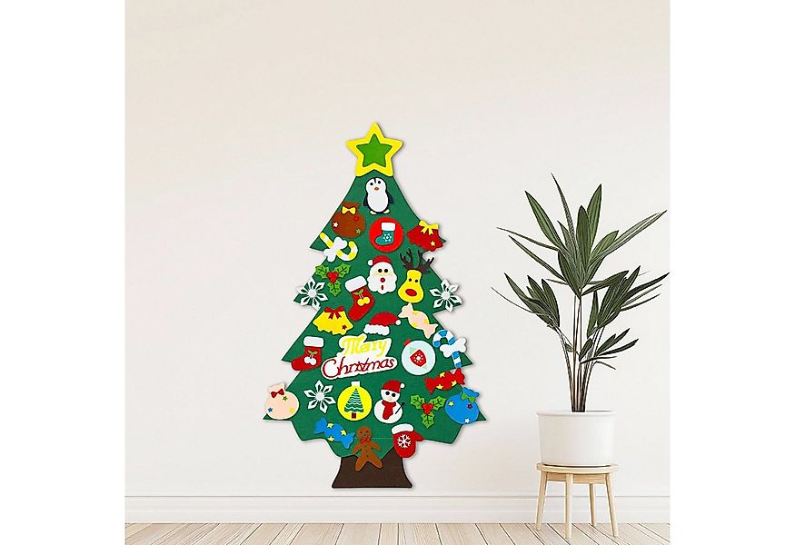 MODFU Künstlicher Weihnachtsbaum DIY Weihnachtsbaum aus Filz für Kinder 3D günstig online kaufen