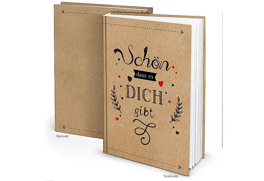 Logbuch-Verlag Dekofigur Geschenkbuch Schön, dass es dich gibt DIN A5 leere günstig online kaufen