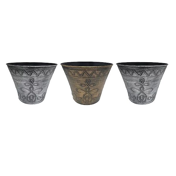HTI-Living Blumentopf Blumentopf Nessa Ornamente Gold günstig online kaufen