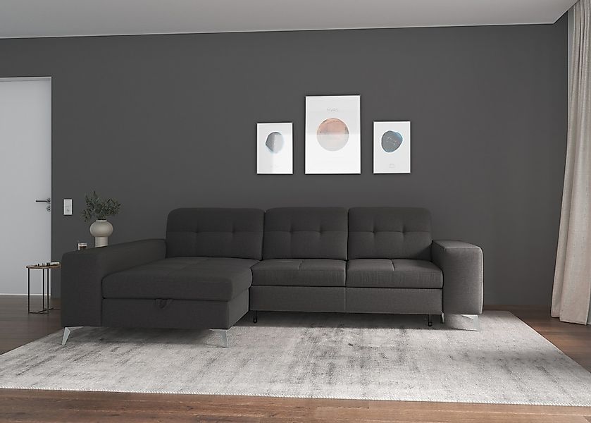 sit&more Ecksofa "Baviene L-Form" inklusive Sitztiefenverstellung und Feder günstig online kaufen