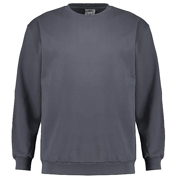 Ahorn Basic Sweatshirt aus Baumwolle Farbe grau Größe: 6XL günstig online kaufen