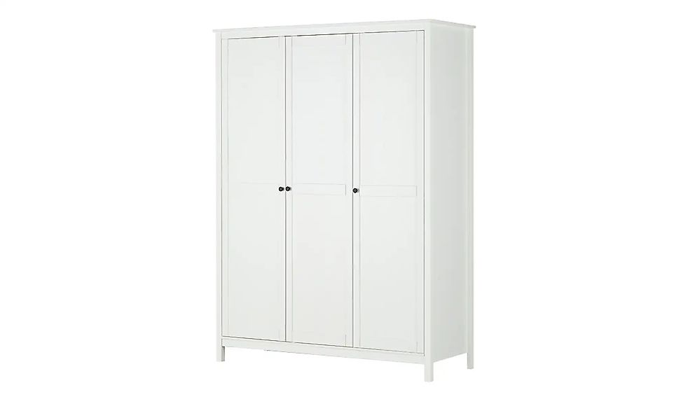 Massivholz-Drehtürenschrank aus Massivholz Landliv ¦ weiß ¦ Maße (cm): B: 1 günstig online kaufen