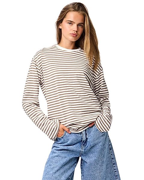 pieces Oversize-Shirt lockeres Streifen Shirt casual Must-have günstig online kaufen