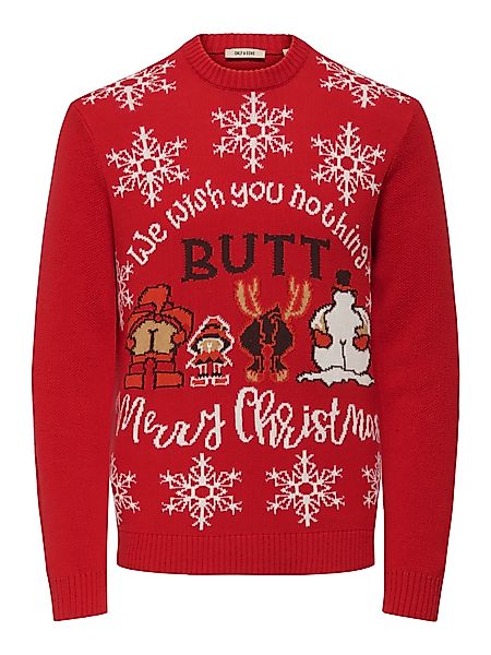 ONLY & SONS Rundhalspullover ONSX-MAX SNOW günstig online kaufen