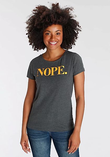 H.I.S T-Shirt mit Statement-Print vorne günstig online kaufen