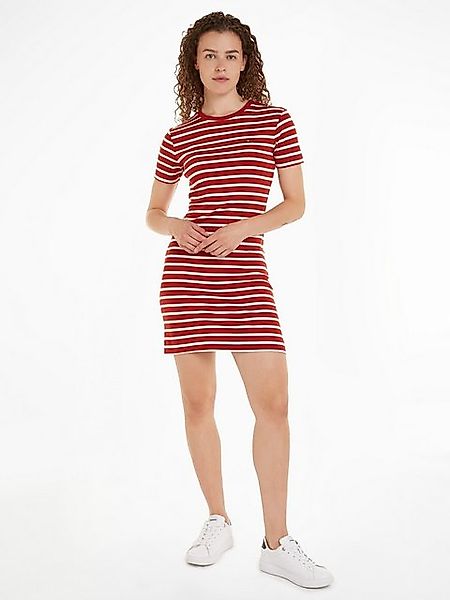 Tommy Hilfiger Shirtkleid NEW CODY STR SLIM SHORT DRS SS mit allover Streif günstig online kaufen