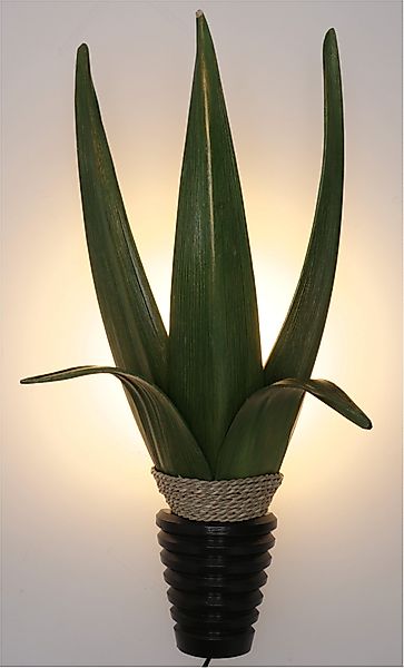 Guru-Shop Wandleuchte Palmenblatt Wandlampe, in Bali günstig online kaufen