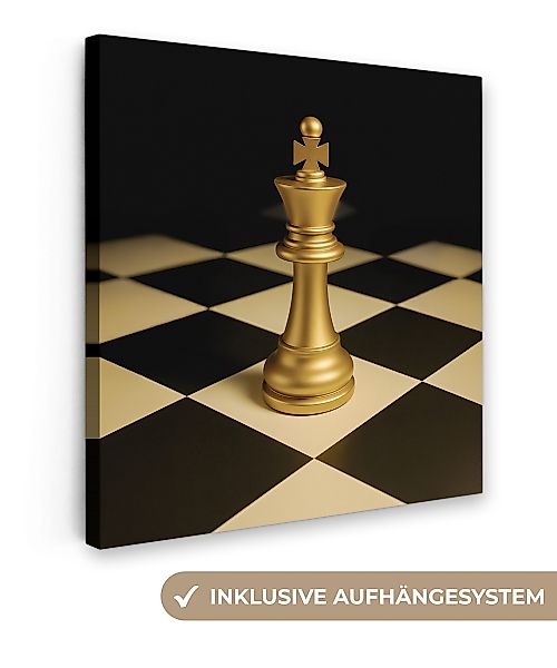 OneMillionCanvasses® Leinwandbild Schachfigur - König - günstig online kaufen