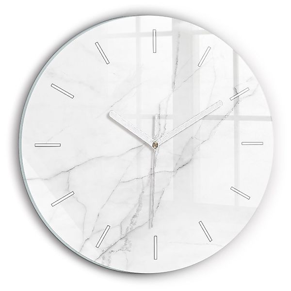 Tulup Wanduhr Dekorative Glasuhr Marmor Runde günstig online kaufen