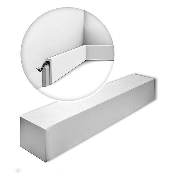 ORAC DECOR SX171-RAL9003-Box Sockelleisten 1 Karton Set 20 Stuckleisten 40 günstig online kaufen