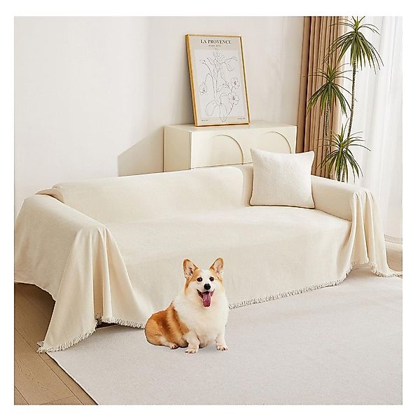 Coonoor Kratzmatte Kratzschutz für Sofa, Einfarbig Sofa Überwurfdecke, Sofa günstig online kaufen