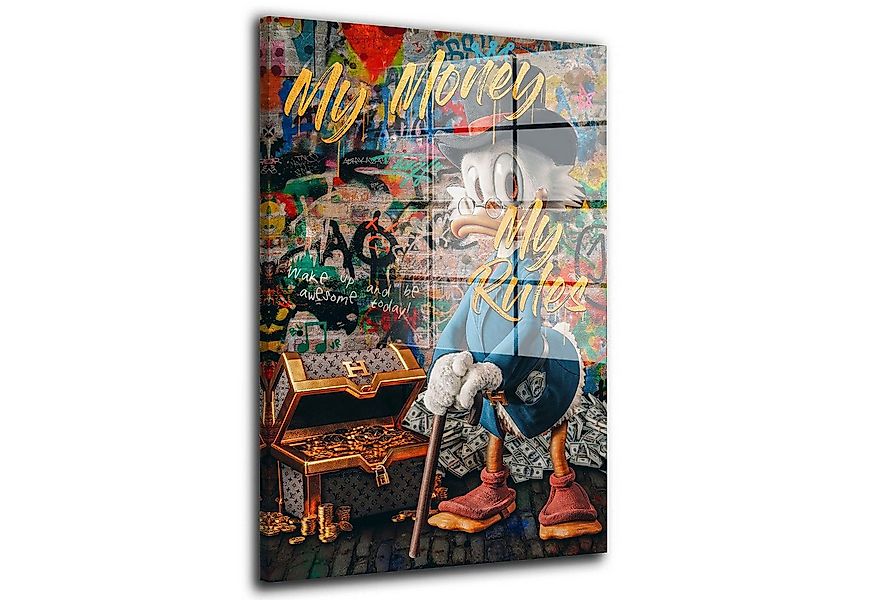 Artedinoi Acrylglasbild Duck Pop Art My Rules Acrylglas Wandbild Bild Wandd günstig online kaufen