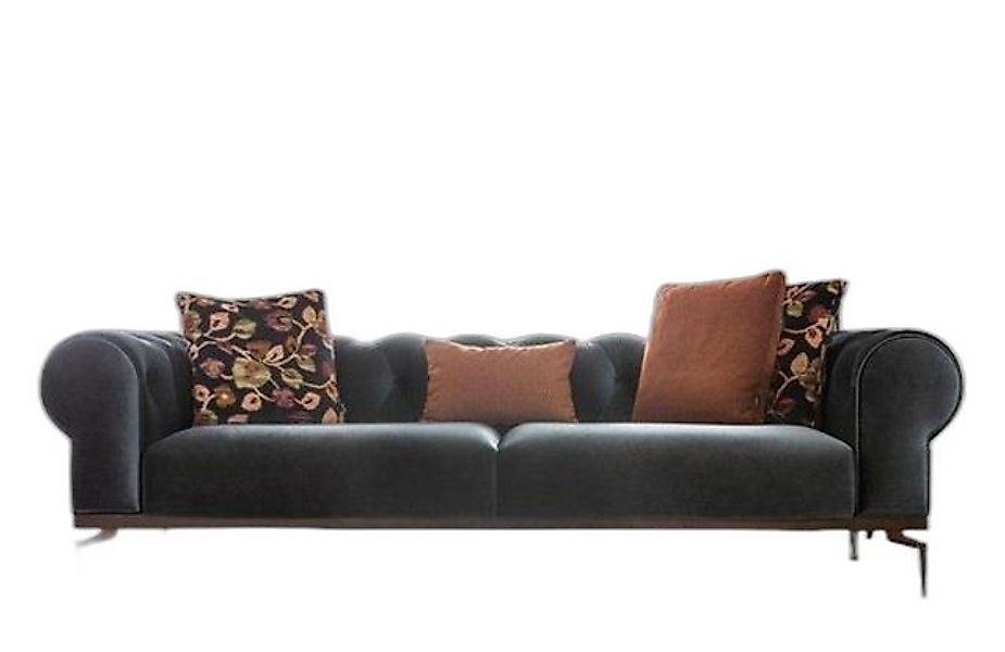 Xlmoebel 3-Sitzer Chesterfield Dreisitzer Couch 3 Sitzer Textilsofa Möbel B günstig online kaufen