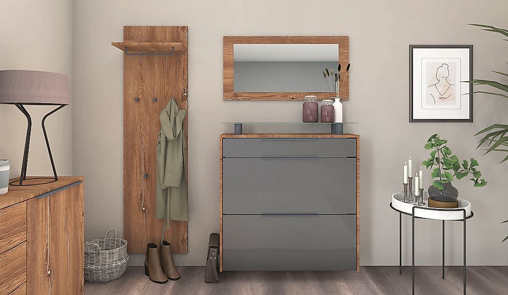 borchardt Möbel Garderoben-Set "Tom" 3 Stk. tlg. günstig online kaufen
