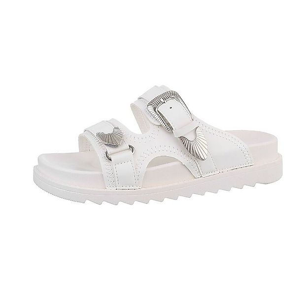 Ital-Design Damen Mules Freizeit Plateausandaletten (85698182) Flach Pantol günstig online kaufen