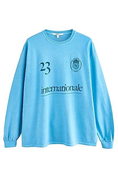 Next Langarmshirt Sportliches T-Shirt mit Fußballgrafik (1-tlg) günstig online kaufen