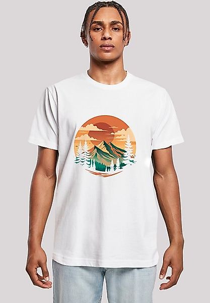 F4NT4STIC T-Shirt Sonnenuntergang Berglandschaft Premium Qualität günstig online kaufen